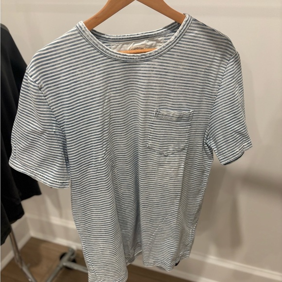 Faherty Other - Faherty Blue and White Striped Tee